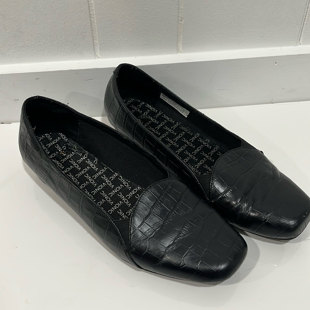 Vionic‎ Women's Black Loafers sz 9
